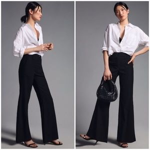 Anthropologie Maeve Naomi Wide-Leg Flare Pants Size 8